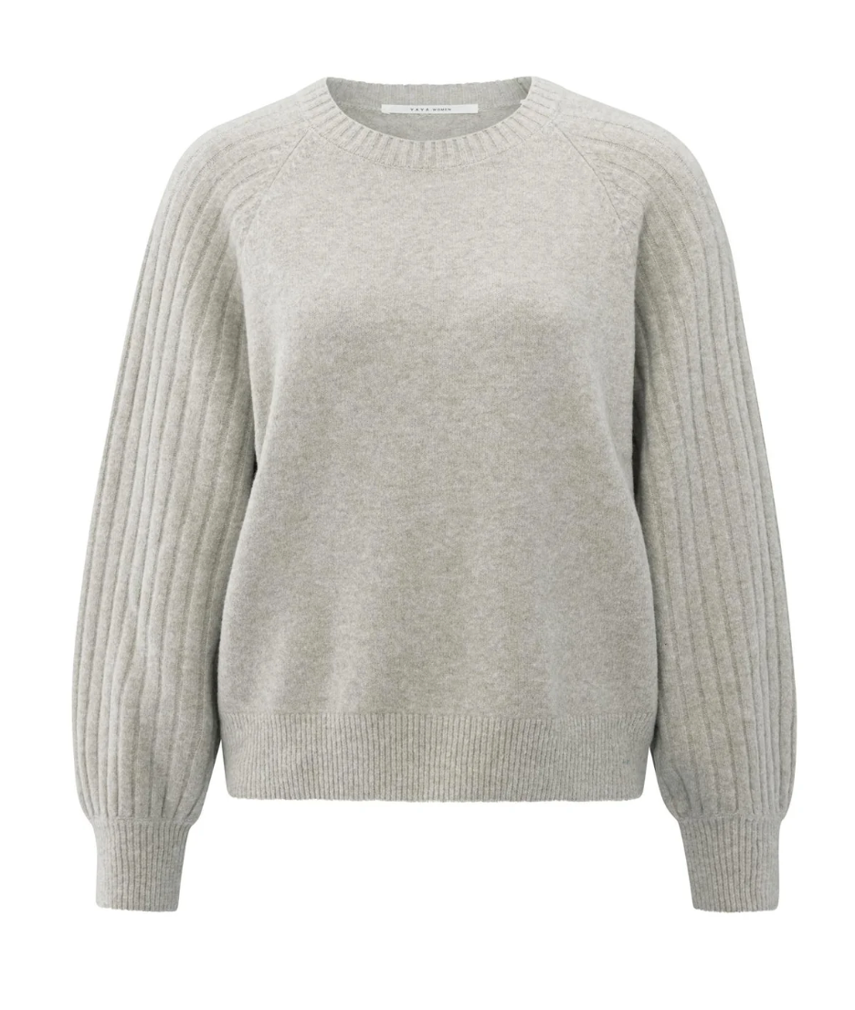 Yasmine Ribbed Sweater Mocha