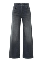 Load image into Gallery viewer, Yasmine Grey  Loose fit jeans with high waist and wide legs (L32) (Copy)
