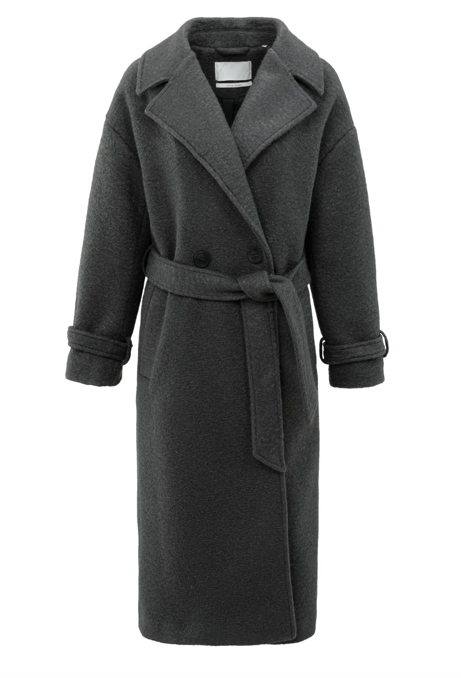 Yasmine Boucle Coat Anthracite