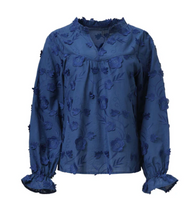 Load image into Gallery viewer, Sadie 25624 Blouse blue
