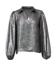 Load image into Gallery viewer, Sadie 25633 Blouse Silver
