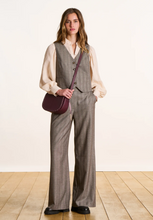 Load image into Gallery viewer, Faye Grey/Pink Stripe Waistcoat
