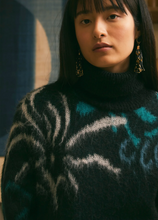 Load image into Gallery viewer, Faye Black/Petrol Knit
