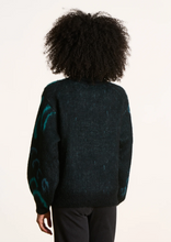 Load image into Gallery viewer, Faye Black/Petrol Knit
