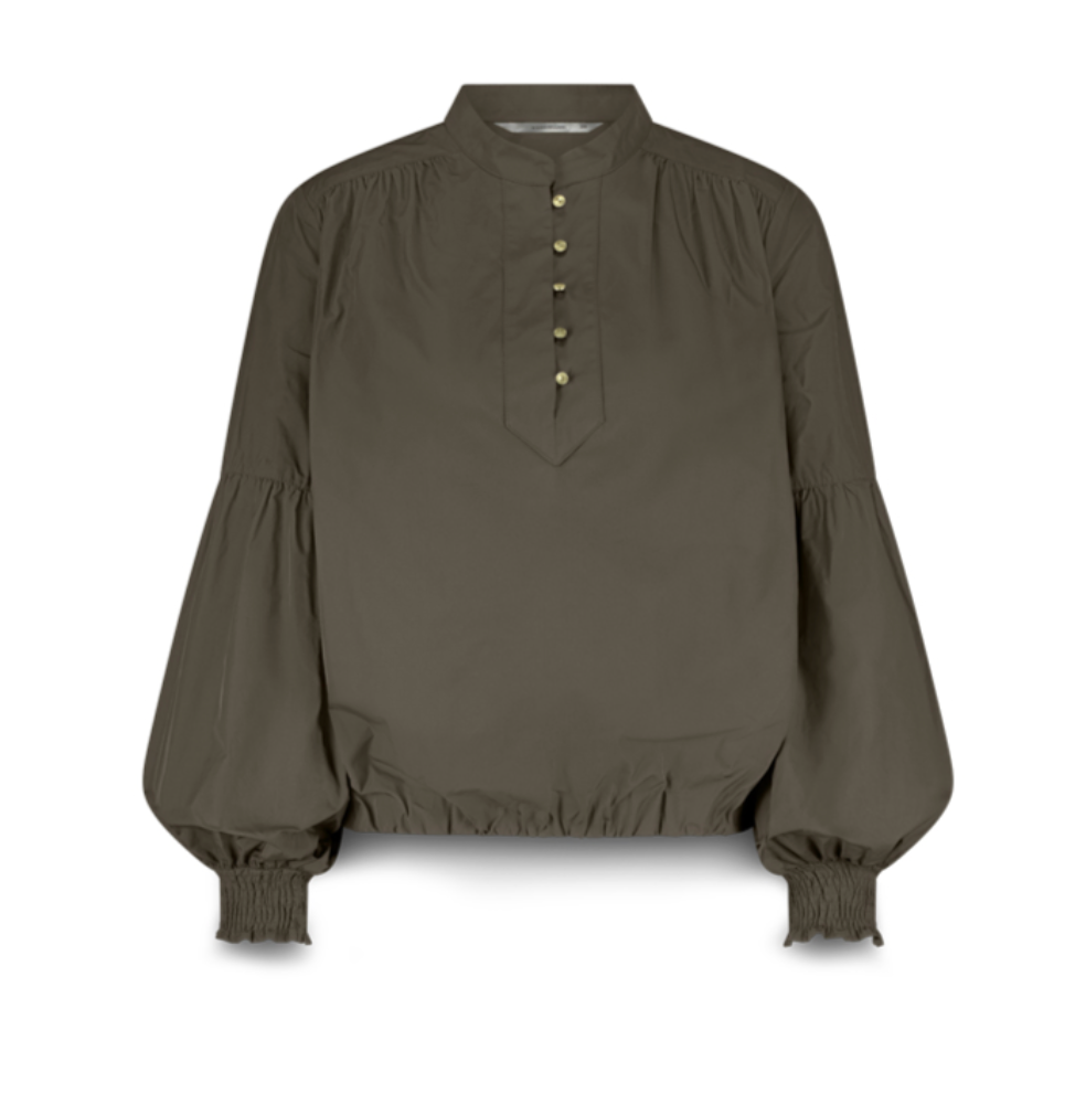 Summum Green Taffeta Blouse