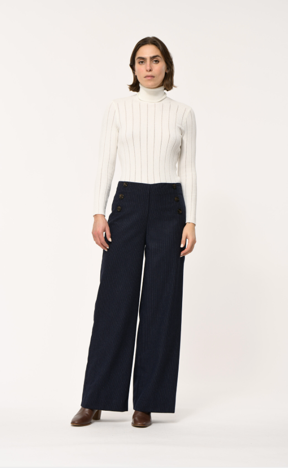 Faye Tempete Pinstripe Trousers