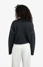 Load image into Gallery viewer, Yasmine Knit Sweater with Contrast lines

