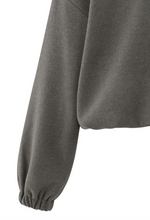 Load image into Gallery viewer, Yasmine Zip Turtleneck Dark Taupe Grey Melange
