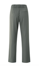 Load image into Gallery viewer, Yasmine Wide Leg Dark Night Grey Trs
