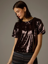 Load image into Gallery viewer, More and More Chocolate Sequin Top
