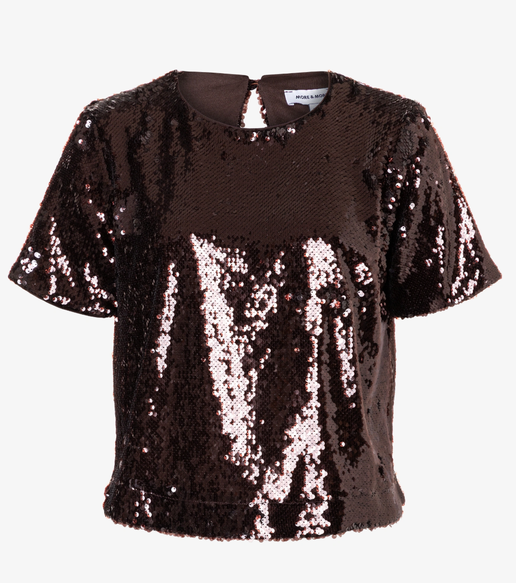 More and More Chocolate Sequin Top