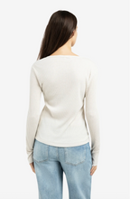 Load image into Gallery viewer, YaYa Ribbed White Top

