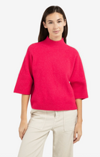 Load image into Gallery viewer, YaYa Sweater with 3/4 sleeve Rose Red
