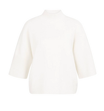Load image into Gallery viewer, YaYa Sweater with 3/4 sleeve Snowfall White
