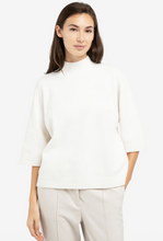 Load image into Gallery viewer, YaYa Sweater with 3/4 sleeve Snowfall White
