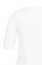 Load image into Gallery viewer, Yaya V Neck White Tee
