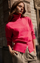 Load image into Gallery viewer, YaYa High Neck Knit with button detail
