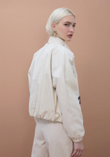 Load image into Gallery viewer, Maggie White Bomber
