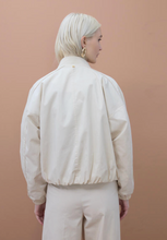 Load image into Gallery viewer, Maggie White Bomber
