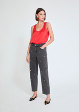 Load image into Gallery viewer, Maggie Grey Stud Jeans
