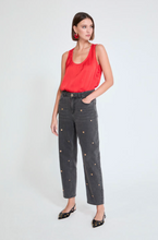 Load image into Gallery viewer, Maggie Grey Stud Jeans
