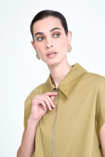 Load image into Gallery viewer, Maggie Green Zip Top
