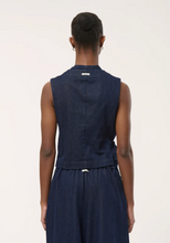 Load image into Gallery viewer, Humility Lozan Waistcoat Denim
