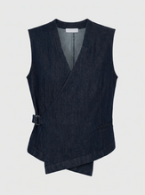 Load image into Gallery viewer, Humility Lozan Waistcoat Denim
