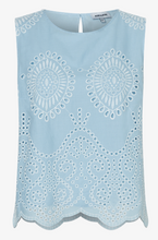 Load image into Gallery viewer, More &amp; More Blue Embroidered Blouse
