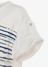 Load image into Gallery viewer, More &amp; More Navy Stripe Tee
