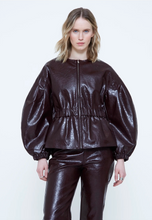 Load image into Gallery viewer, Winnie Burgundy Faux Leather Jacket
