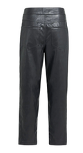 Load image into Gallery viewer, Yaya Faux Leather Trousers Black
