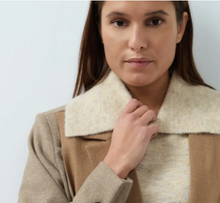 Load image into Gallery viewer, Yaya Contrast Blazer Otter Brown
