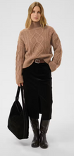 Load image into Gallery viewer, Part Two Channa Pullover in Medium Brown Melange

