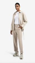 Load image into Gallery viewer, Yasmine Jersey top with woven cuffs and slit detail
