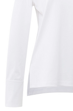 Load image into Gallery viewer, Yasmine Jersey top with woven cuffs and slit detail
