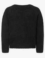 Load image into Gallery viewer, More &amp; More Sweatshirt with Pearls 3/4 sleeve Black
