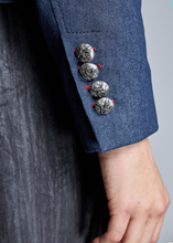 Load image into Gallery viewer, Allegra Braid Detail Denim Jacket
