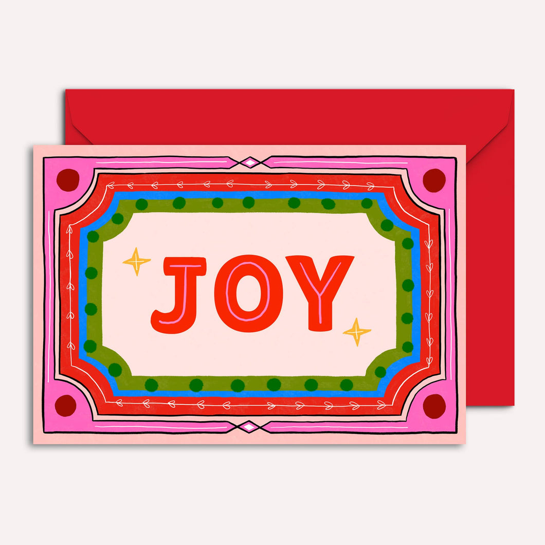 Joy Christmas Card | Vintage | Holiday Card | Seasonal