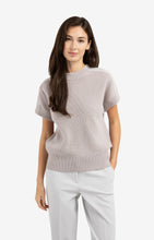 Load image into Gallery viewer, Knitted top with woven shoulder details
