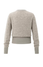 Load image into Gallery viewer, Long sleeve cardigan with double rib details
