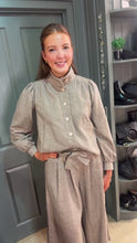 Load and play video in Gallery viewer, Faye Gourou Greige Trousers
