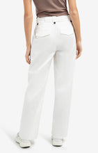 Load image into Gallery viewer, Trousers with pleats, wide legs and drawcord at the waist
