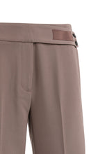 Load image into Gallery viewer, Woven trousers with asymmetrical waistband and straight fit
