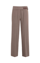 Load image into Gallery viewer, Woven trousers with asymmetrical waistband and straight fit - Type: product
